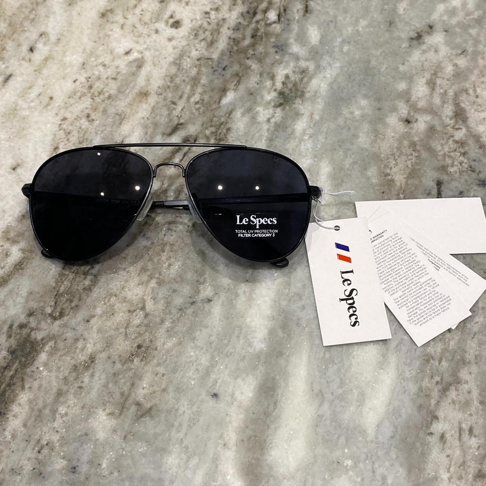 NWT Le Specs Drop Top Aviator Sunglasses